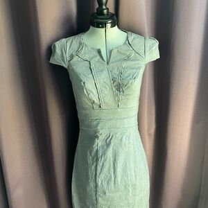 XOXO Gray Cap Sleeve Midi Dress